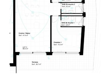 Résidence 55 à Lausanne - Appartement en rez-jardin Lot N° 2